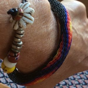 Beautiful horsehair bracelet cuff